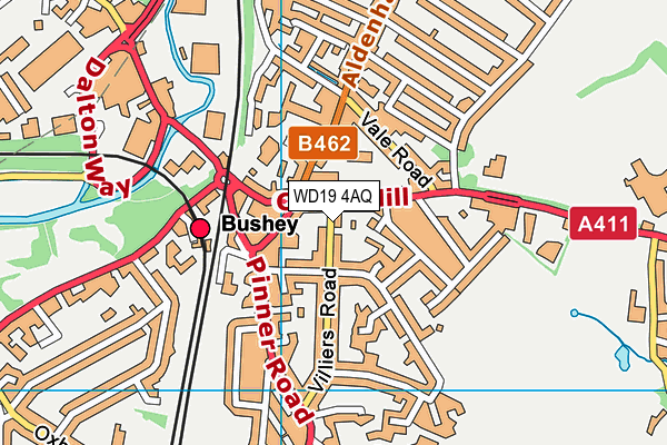 WD19 4AQ map - OS VectorMap District (Ordnance Survey) WD19 4AQ map - OS VectorMap District (Ordnance Survey)
