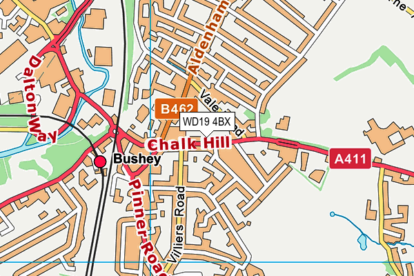 WD19 4BX map - OS VectorMap District (Ordnance Survey) WD19 4BX map - OS VectorMap District (Ordnance Survey)