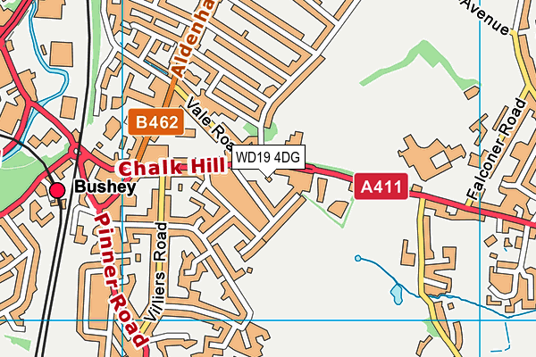 WD19 4DG map - OS VectorMap District (Ordnance Survey) WD19 4DG map - OS VectorMap District (Ordnance Survey)