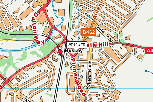 WD19 4FR map - OS VectorMap District (Ordnance Survey) WD19 4FR map - OS VectorMap District (Ordnance Survey)