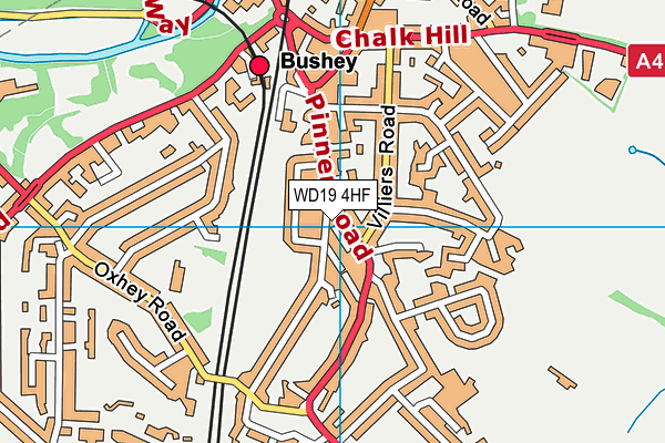 WD19 4HF map - OS VectorMap District (Ordnance Survey) WD19 4HF map - OS VectorMap District (Ordnance Survey)