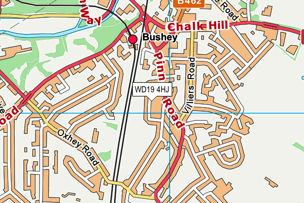 WD19 4HJ map - OS VectorMap District (Ordnance Survey) WD19 4HJ map - OS VectorMap District (Ordnance Survey)