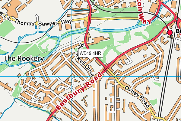 WD19 4HR map - OS VectorMap District (Ordnance Survey) WD19 4HR map - OS VectorMap District (Ordnance Survey)