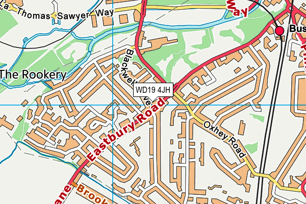 WD19 4JH map - OS VectorMap District (Ordnance Survey) WD19 4JH map - OS VectorMap District (Ordnance Survey)