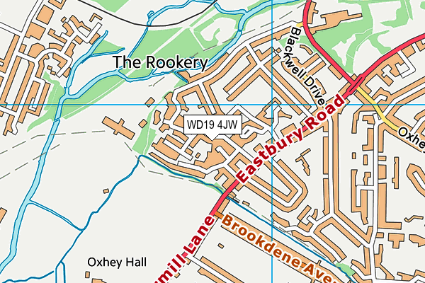 WD19 4JW map - OS VectorMap District (Ordnance Survey) WD19 4JW map - OS VectorMap District (Ordnance Survey)
