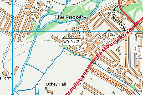 WD19 4JZ map - OS VectorMap District (Ordnance Survey) WD19 4JZ map - OS VectorMap District (Ordnance Survey)