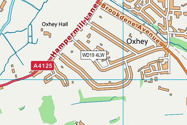 WD19 4LW map - OS VectorMap District (Ordnance Survey) WD19 4LW map - OS VectorMap District (Ordnance Survey)