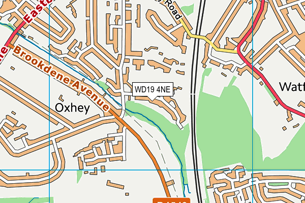 WD19 4NE map - OS VectorMap District (Ordnance Survey) WD19 4NE map - OS VectorMap District (Ordnance Survey)