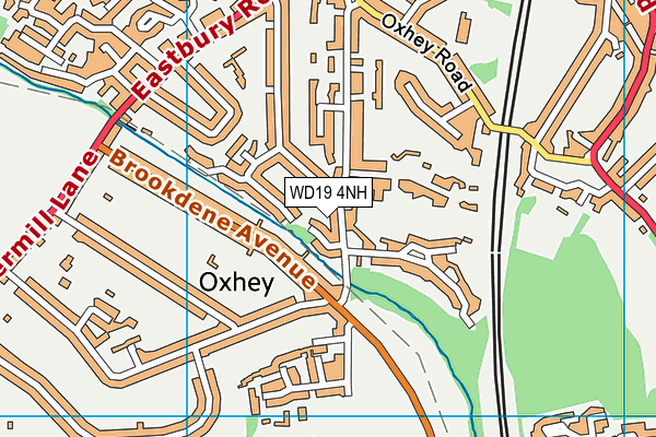WD19 4NH map - OS VectorMap District (Ordnance Survey) WD19 4NH map - OS VectorMap District (Ordnance Survey)