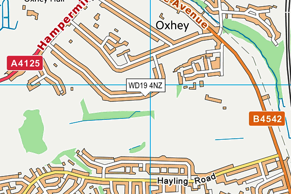 WD19 4NZ map - OS VectorMap District (Ordnance Survey) WD19 4NZ map - OS VectorMap District (Ordnance Survey)
