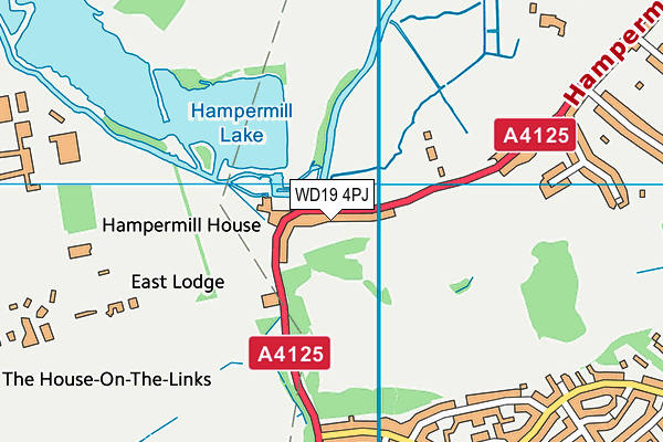WD19 4PJ map - OS VectorMap District (Ordnance Survey) WD19 4PJ map - OS VectorMap District (Ordnance Survey)