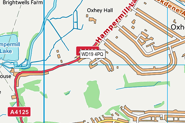 WD19 4PQ map - OS VectorMap District (Ordnance Survey) WD19 4PQ map - OS VectorMap District (Ordnance Survey)