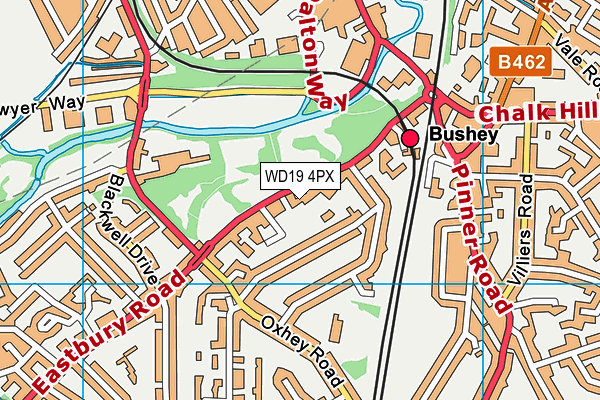 WD19 4PX map - OS VectorMap District (Ordnance Survey) WD19 4PX map - OS VectorMap District (Ordnance Survey)