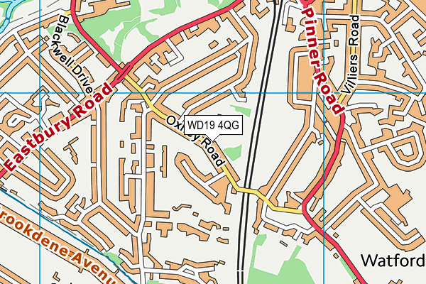 WD19 4QG map - OS VectorMap District (Ordnance Survey) WD19 4QG map - OS VectorMap District (Ordnance Survey)