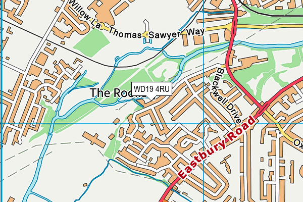 WD19 4RU map - OS VectorMap District (Ordnance Survey) WD19 4RU map - OS VectorMap District (Ordnance Survey)