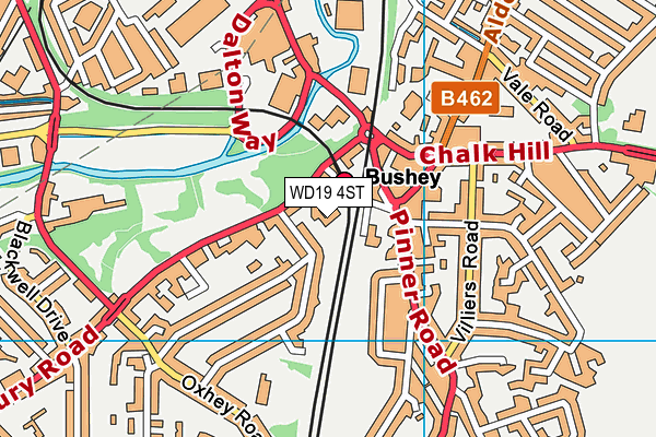 WD19 4ST map - OS VectorMap District (Ordnance Survey) WD19 4ST map - OS VectorMap District (Ordnance Survey)