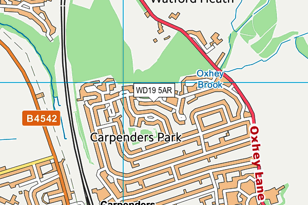 WD19 5AR map - OS VectorMap District (Ordnance Survey) WD19 5AR map - OS VectorMap District (Ordnance Survey)