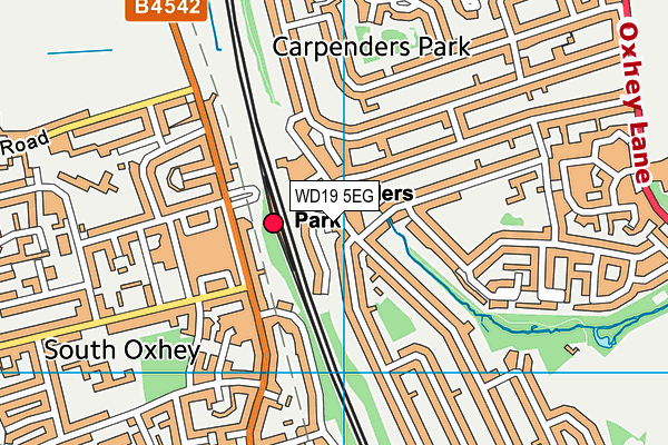 WD19 5EG map - OS VectorMap District (Ordnance Survey) WD19 5EG map - OS VectorMap District (Ordnance Survey)