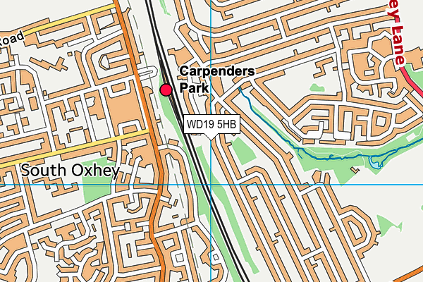 WD19 5HB map - OS VectorMap District (Ordnance Survey) WD19 5HB map - OS VectorMap District (Ordnance Survey)
