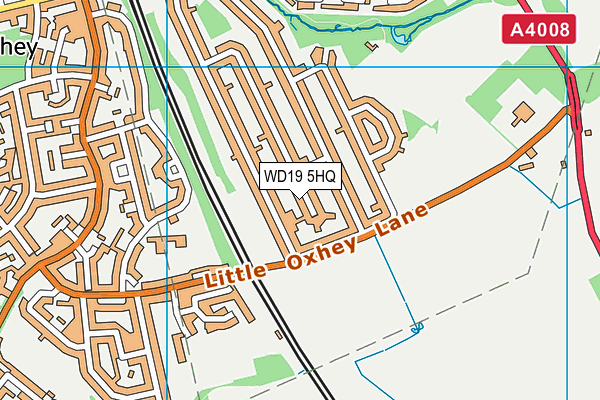 WD19 5HQ map - OS VectorMap District (Ordnance Survey) WD19 5HQ map - OS VectorMap District (Ordnance Survey)