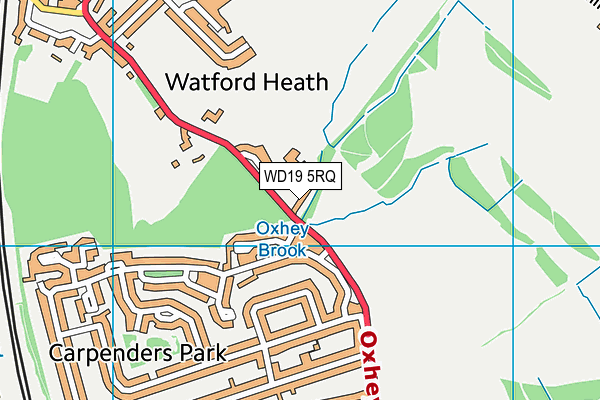 WD19 5RQ map - OS VectorMap District (Ordnance Survey) WD19 5RQ map - OS VectorMap District (Ordnance Survey)