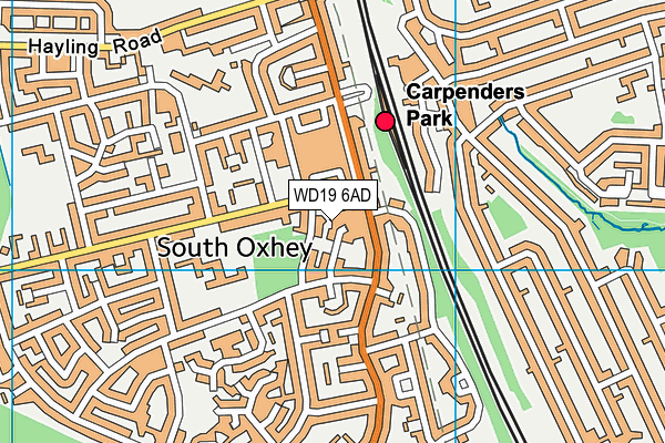 WD19 6AD map - OS VectorMap District (Ordnance Survey) WD19 6AD map - OS VectorMap District (Ordnance Survey)