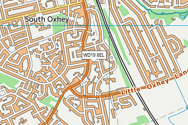 WD19 6EL map - OS VectorMap District (Ordnance Survey) WD19 6EL map - OS VectorMap District (Ordnance Survey)
