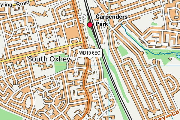 WD19 6EQ map - OS VectorMap District (Ordnance Survey)