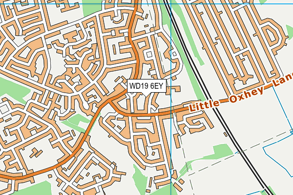WD19 6EY map - OS VectorMap District (Ordnance Survey) WD19 6EY map - OS VectorMap District (Ordnance Survey)