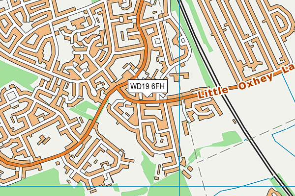 WD19 6FH map - OS VectorMap District (Ordnance Survey) WD19 6FH map - OS VectorMap District (Ordnance Survey)