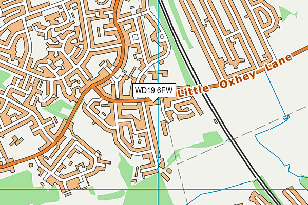 WD19 6FW map - OS VectorMap District (Ordnance Survey) WD19 6FW map - OS VectorMap District (Ordnance Survey)
