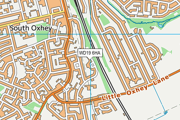 WD19 6HA map - OS VectorMap District (Ordnance Survey) WD19 6HA map - OS VectorMap District (Ordnance Survey)