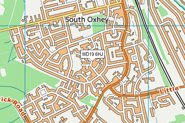 WD19 6HJ map - OS VectorMap District (Ordnance Survey) WD19 6HJ map - OS VectorMap District (Ordnance Survey)