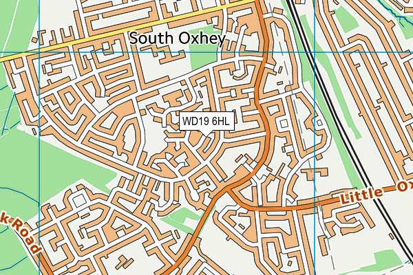 WD19 6HL map - OS VectorMap District (Ordnance Survey) WD19 6HL map - OS VectorMap District (Ordnance Survey)
