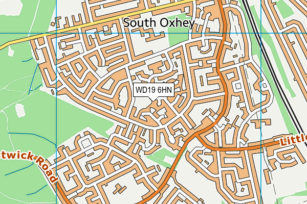 WD19 6HN map - OS VectorMap District (Ordnance Survey) WD19 6HN map - OS VectorMap District (Ordnance Survey)