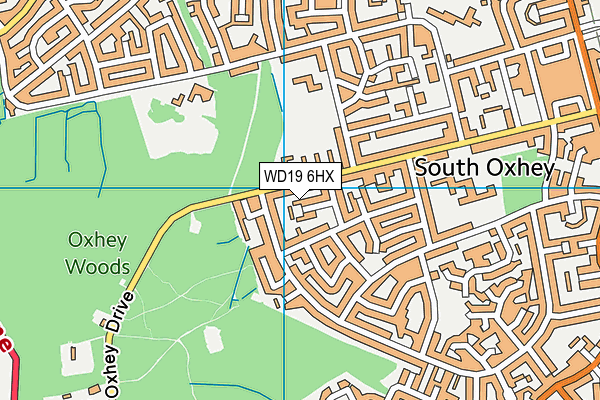 WD19 6HX map - OS VectorMap District (Ordnance Survey) WD19 6HX map - OS VectorMap District (Ordnance Survey)