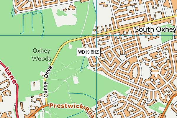 WD19 6HZ map - OS VectorMap District (Ordnance Survey) WD19 6HZ map - OS VectorMap District (Ordnance Survey)