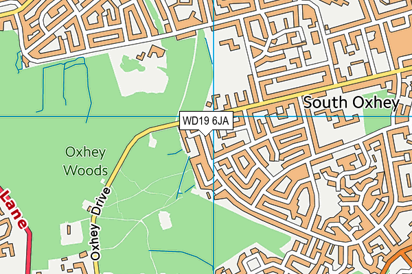 WD19 6JA map - OS VectorMap District (Ordnance Survey) WD19 6JA map - OS VectorMap District (Ordnance Survey)