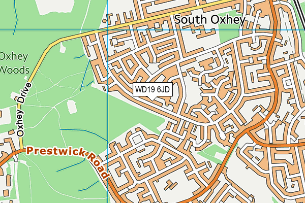 WD19 6JD map - OS VectorMap District (Ordnance Survey) WD19 6JD map - OS VectorMap District (Ordnance Survey)