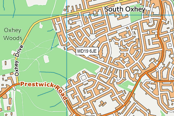 WD19 6JE map - OS VectorMap District (Ordnance Survey) WD19 6JE map - OS VectorMap District (Ordnance Survey)