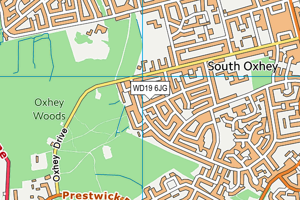 WD19 6JG map - OS VectorMap District (Ordnance Survey) WD19 6JG map - OS VectorMap District (Ordnance Survey)