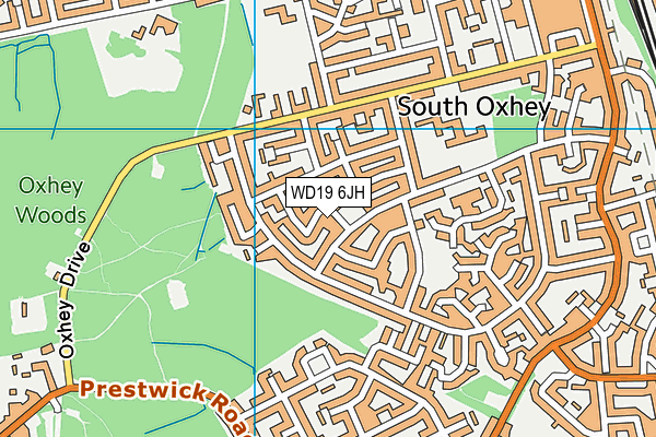 WD19 6JH map - OS VectorMap District (Ordnance Survey) WD19 6JH map - OS VectorMap District (Ordnance Survey)
