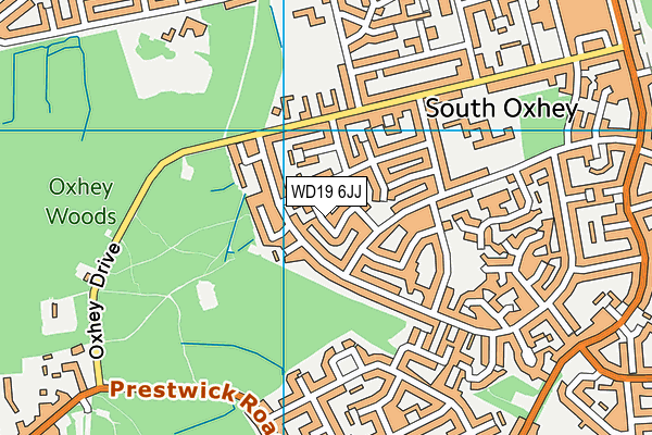 WD19 6JJ map - OS VectorMap District (Ordnance Survey) WD19 6JJ map - OS VectorMap District (Ordnance Survey)