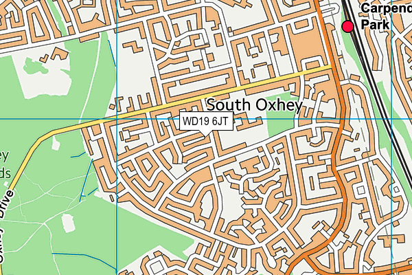 WD19 6JT map - OS VectorMap District (Ordnance Survey) WD19 6JT map - OS VectorMap District (Ordnance Survey)