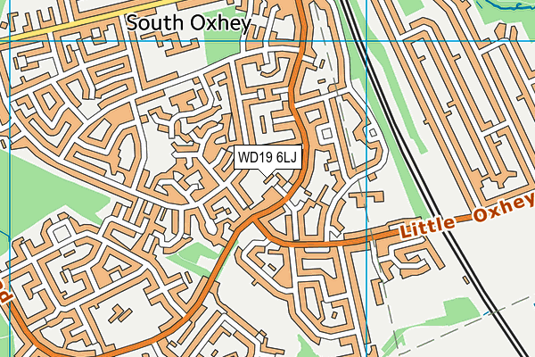 WD19 6LJ map - OS VectorMap District (Ordnance Survey) WD19 6LJ map - OS VectorMap District (Ordnance Survey)