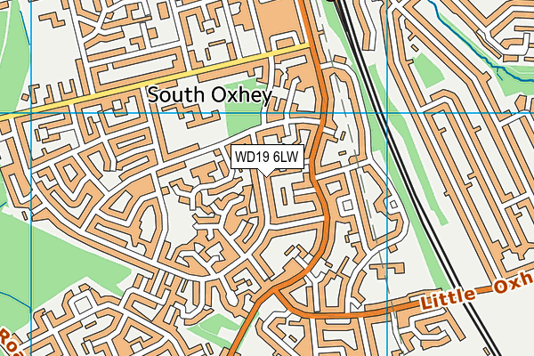 WD19 6LW map - OS VectorMap District (Ordnance Survey) WD19 6LW map - OS VectorMap District (Ordnance Survey)