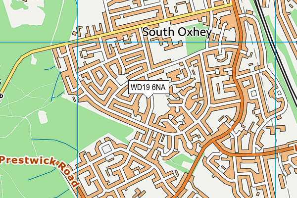 WD19 6NA map - OS VectorMap District (Ordnance Survey) WD19 6NA map - OS VectorMap District (Ordnance Survey)