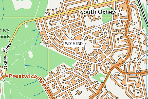 WD19 6ND map - OS VectorMap District (Ordnance Survey) WD19 6ND map - OS VectorMap District (Ordnance Survey)