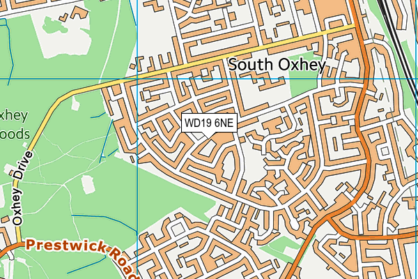 WD19 6NE map - OS VectorMap District (Ordnance Survey) WD19 6NE map - OS VectorMap District (Ordnance Survey)