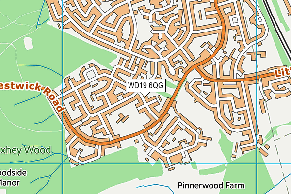 WD19 6QG map - OS VectorMap District (Ordnance Survey) WD19 6QG map - OS VectorMap District (Ordnance Survey)